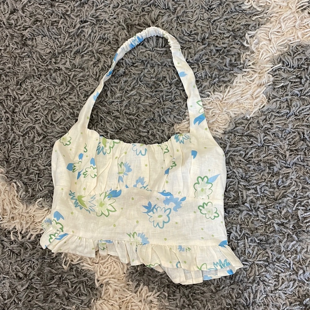 VRG GRL Memories By The Sea Top // Floral